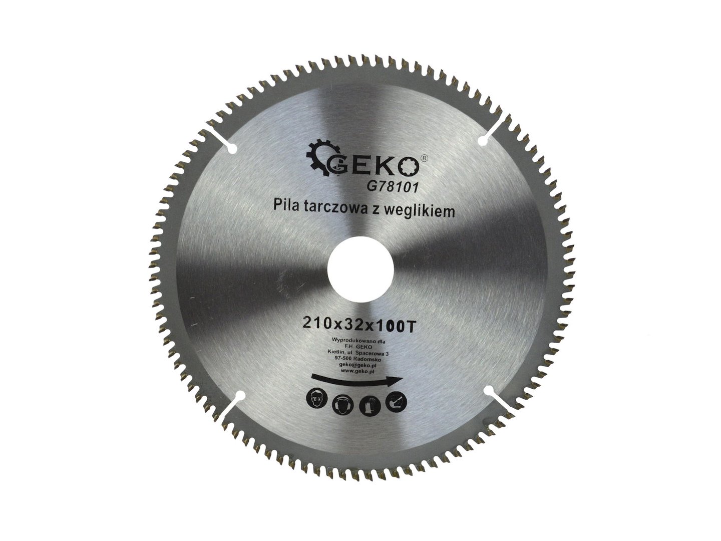 3650_0_7770 Aluminijski disk s karbidom 210 mm x 100 T x 32 mm + redukcijski komplet - Slika 1