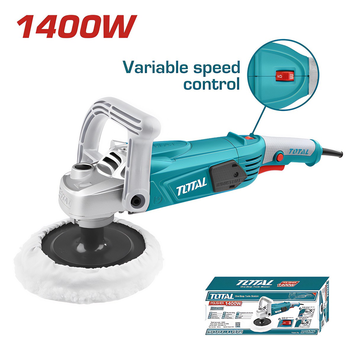 total-angle-polisher-1400w-180mm-tp1141806 Polirka 1400W - Slika 1
