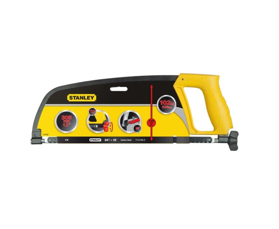 1-15-122-1 Stanley 1-15-122 Pila za metal s zatvorenim hvatištem 12″ 300 mm - Slika 1