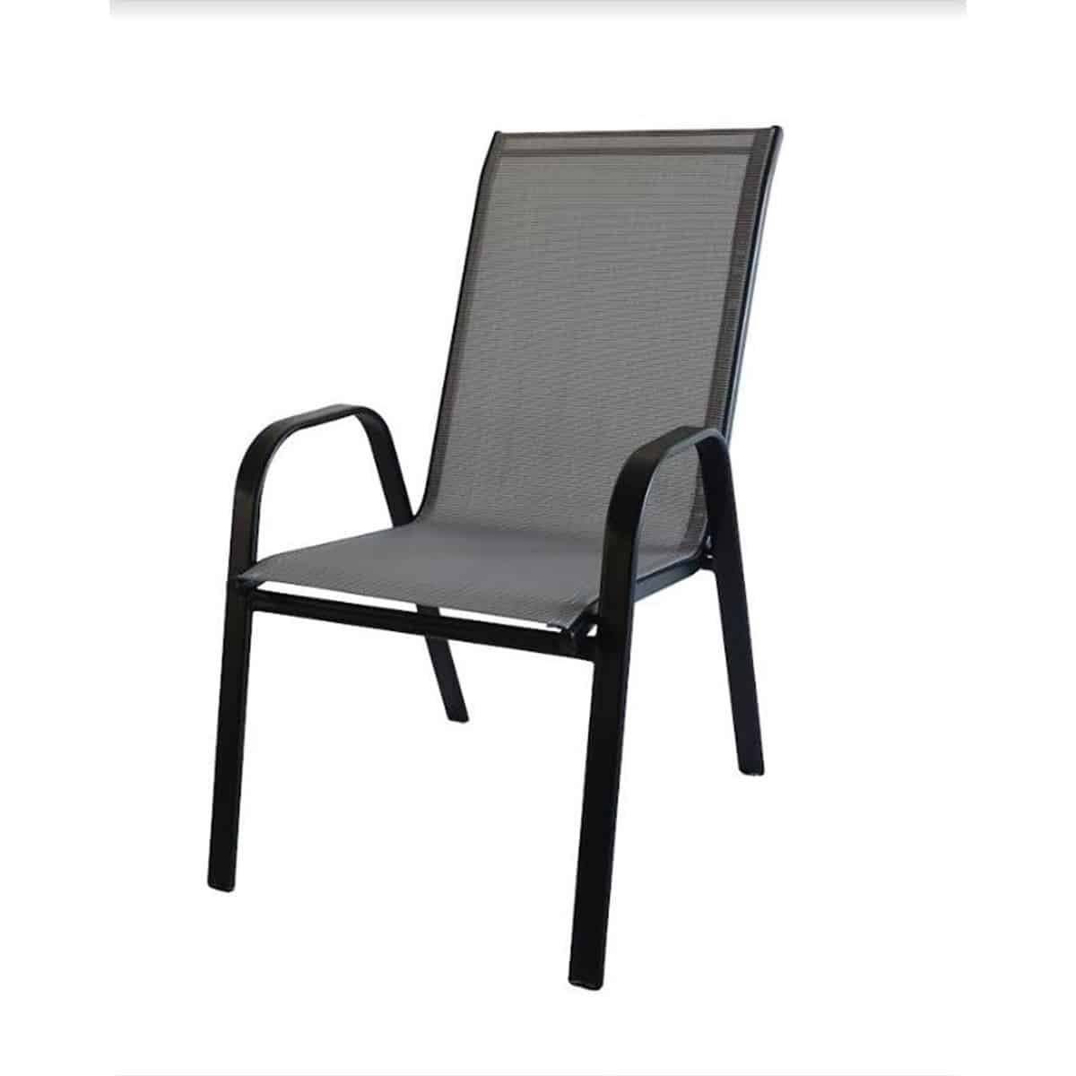 Vrtna-stolica-metal-tekstilen-55x75x95cm-siva Vrtna stolica metal