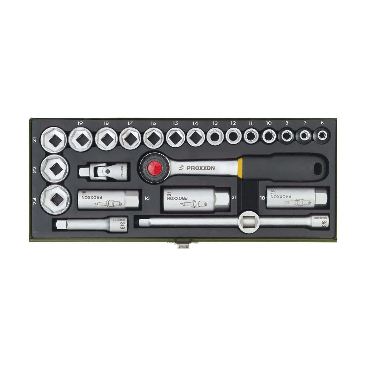 proxxon-23110.jpg PROXXON set nasadnih ključeva gedore 3/8″ PX23110 - Slika 1