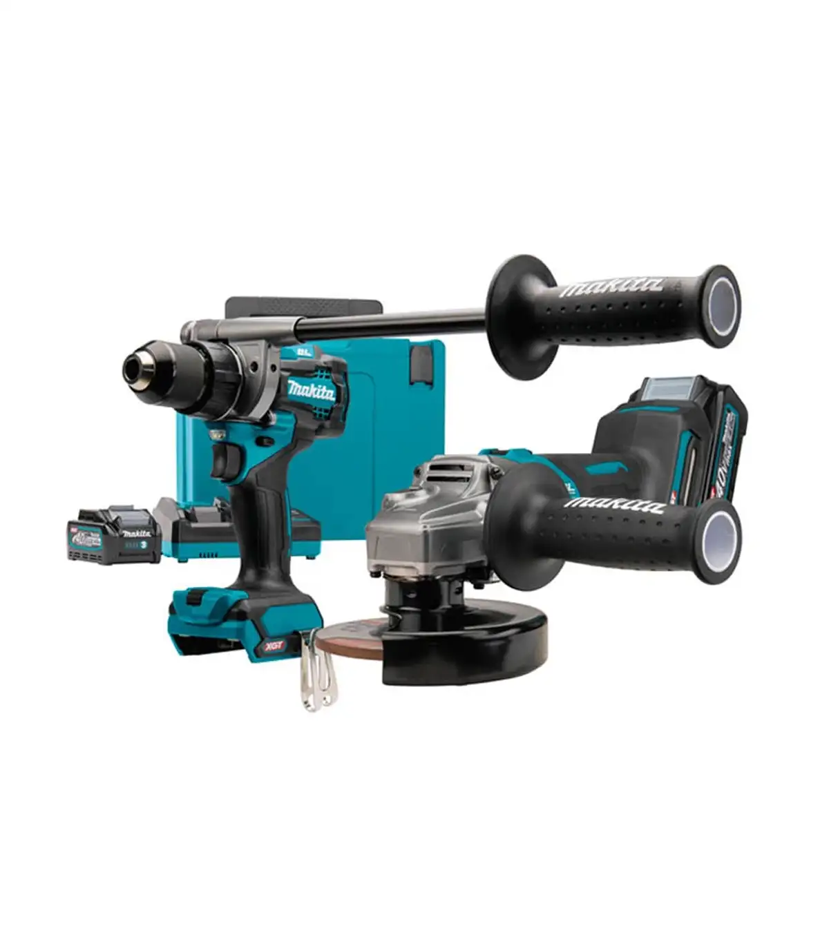 001-makita-dk0124g201 XGT MAKITA 40V - Akumulatorski set bušilica-odvijač i brusilica DK0124G201 - Slika 1