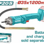 TOTAL Litij-ionski vibrator za beton 20V