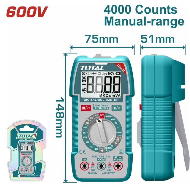 TMT536002 TOTAL digitalni multimetar (TMT536002) - Slika 1