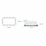 INTEX ultra XTR pravokutni bazen 732x366x132 cm - Slika 2