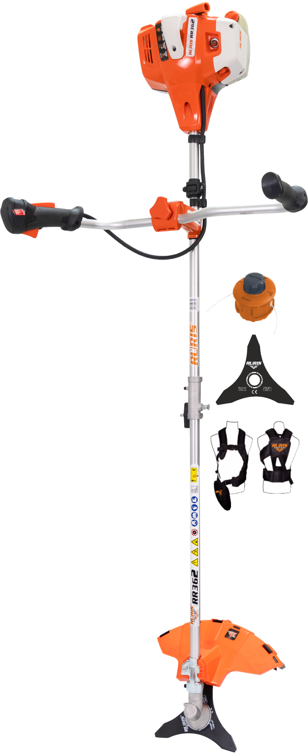 Motocoasa-umar-RURIS-RR362-stanga RURIS motorni trimer za travu RR362 - Slika 1
