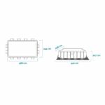 Intex bazen sa metalnom konstrukcijom PRISM FRAME 488x244x107cm 26792 - Slika 5
