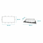 Prism Frame Oval bazen 610x305x122 cm 26798 - Slika 5