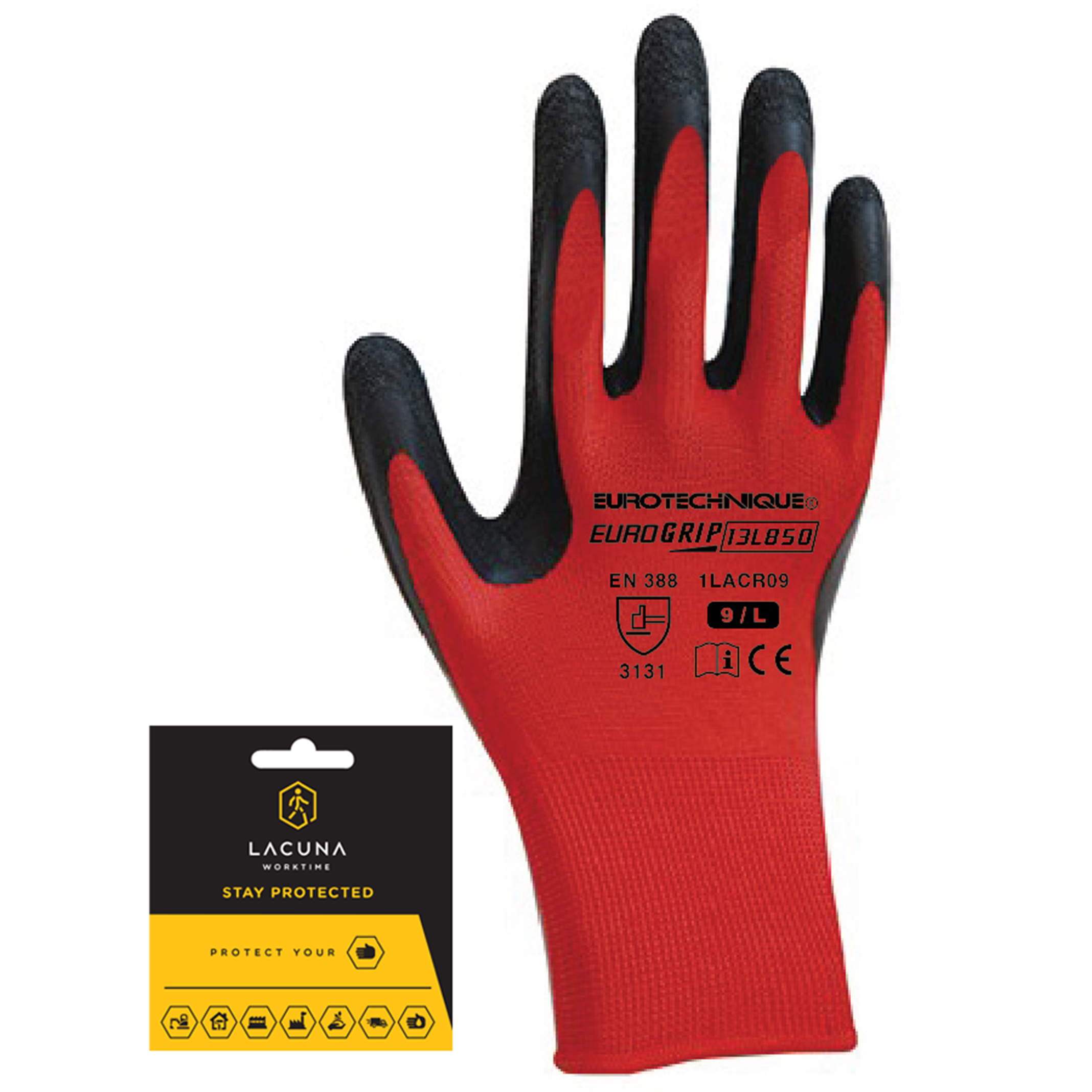 1LACRWT Rukavica s latex premazom 10 - Slika 1